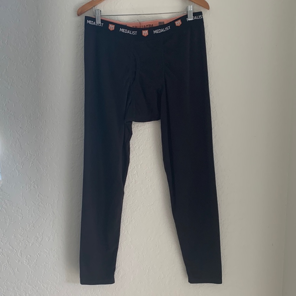 Medalist Mens Fleece Base Layer Micromesh Pants Sz XL Thermo Gear NEW